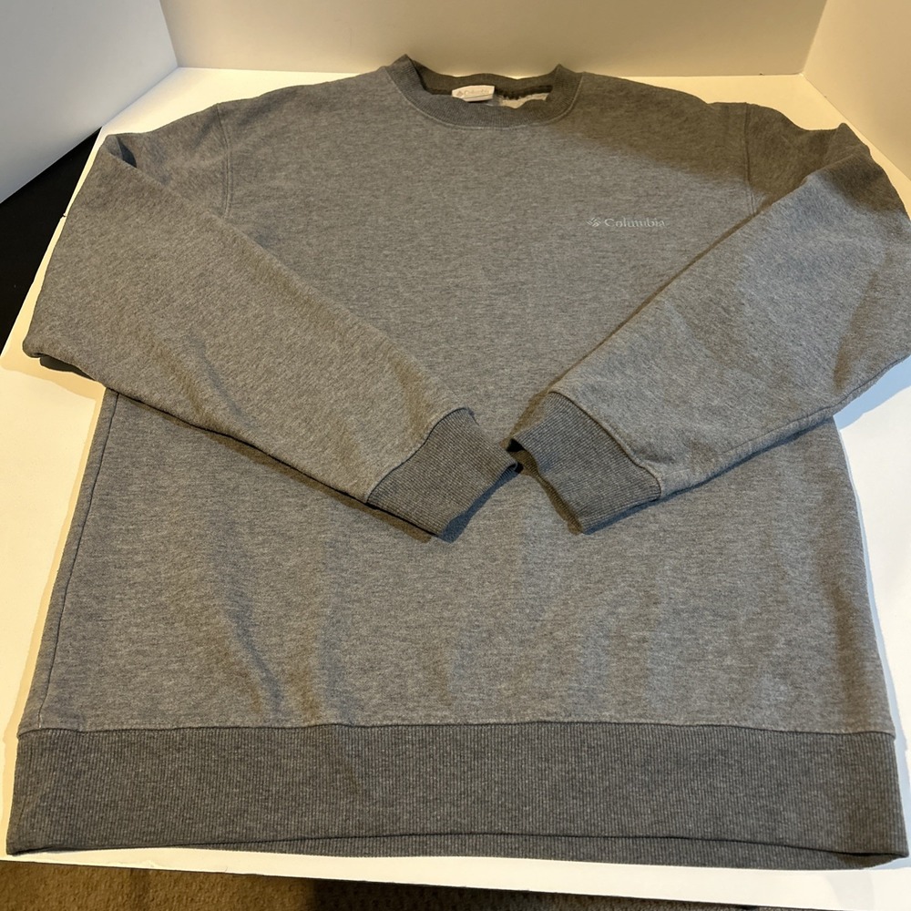 Columbia Hart Mountain II Men's Pullover Crew Neck Sweatshirt Gray